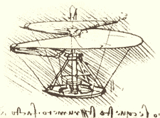 Helikopterstudie von Leonardo da Vinci